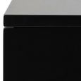 Avignon Bedside Table - 1 Drawer - Wall Mounted - Floating - Black Painted