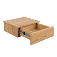 Avignon Bedside Table - 1 Drawer - Wall Mounted - Floating - Oak