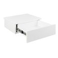 Avignon White 1 Drawer Floating Bedside Table