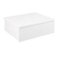 Avignon White 1 Drawer Floating Bedside Table