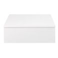Avignon White 1 Drawer Floating Bedside Table