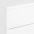 Avignon White 2 Drawer Floating Bedside Table