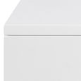 Avignon White 2 Drawer Floating Bedside Table