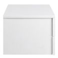 Avignon White 2 Drawer Floating Bedside Table
