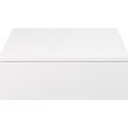 Avignon Bedside Table - 1 Drawer - Wall Mounted - Floating - White Painted