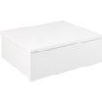 Avignon Bedside Table - 1 Drawer - Wall Mounted - Floating - White Painted