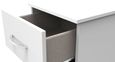 Avon White 2 Drawer Bedside Cabinet