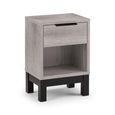 Bali Grey Oak Bedside Cabinet - 1 Drawer