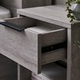Bali Grey Oak Bedside Cabinet - 1 Drawer