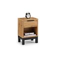Bali Oak Bedside Cabinet - 1 Drawer