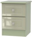 Balmoral Mushroom 2 Drawer Bedside Cabinet