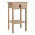 Barcelona Jackson Hickory Oak 1 Drawer Bedside Table