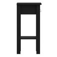 Barcelona Matt Black 1 Drawer Bedside Table