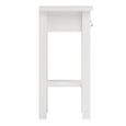 Barcelona White 1 Drawer Bedside Table