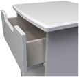 Bella Grey 1 Drawer Bedside Cabinet