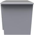 Bella Grey 2 Drawer Bedside Cabinet