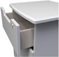 Bella Grey 3 Drawer Bedside Cabinet with Lock