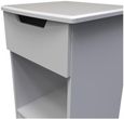 Bella Grey Ash 1 Drawer Bedside Cabinet