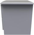 Bella Grey Ash 2 Drawer Bedside Cabinet