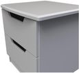 Bella Grey Ash 2 Drawer Bedside Cabinet