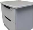 Bella Grey Ash 2 Drawer Bedside Cabinet with Lock