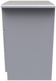 Bella Grey Ash 3 Drawer Bedside Cabinet