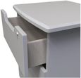 Bella Grey Ash 3 Drawer Bedside Cabinet with Lock