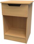 Bella Oak Effect 1 Drawer Bedside Cabinet