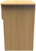 Bella Oak Effect 1 Drawer Bedside Cabinet with Lock