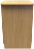Bella Oak Effect 3 Drawer Bedside Cabinet