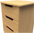 Bella Oak Effect 3 Drawer Bedside Cabinet