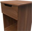 Bella Walnut Effect 1 Drawer Bedside Cabinet