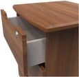 Bella Walnut Effect 3 Drawer Bedside Cabinet with Lock