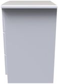 Bella White 3 Drawer Bedside Cabinet