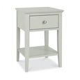 Ashby Soft Grey Bedside Table - 1 Drawer