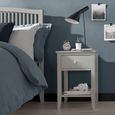 Ashby Soft Grey Bedside Table - 1 Drawer