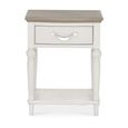 Montreux Bedside Table - 1 Drawer - Grey Washed Oak & Soft Grey