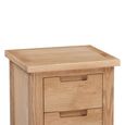Moderna Bedside Cabinet - 3 Drawer - Oak