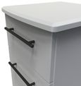 Beverley Grey 3 Drawer Bedside Cabinet