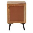 Boho Bedside Cabinet - 2 Drawer - Mango Wood