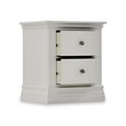 Bordeaux Bedside Cabinet - 2 Drawer - Cotton