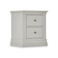 Bordeaux Bedside Cabinet - 2 Drawer - Cotton