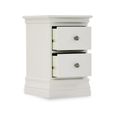 Bordeaux Narrow Bedside Cabinet - 2 Drawer - Cotton