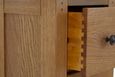 Burford Narrow Bedside Cabinet - 2 Drawer - Oak