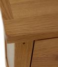 Burford Narrow Bedside Cabinet - 2 Drawer - Oak