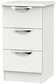 Camden Grey 3 Drawer Bedside Cabinet