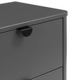 Chloe Bedside Cabinet - 2 Drawer - Grey