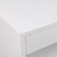 Cholet Bedside Table - 1 Drawer - Wall Mounted - Floating - White Painted