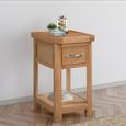 Clarion Bedside Table - 1 Drawer - Oak