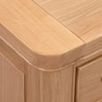 Clarion Bedside Cabinet - 3 Drawer - Oak